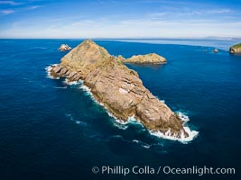 Middle Coronado Island, aerial photo, Coronado Islands (Islas Coronado)