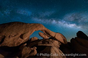 Milky Way and Arch Rock, Joshua Tree National Park