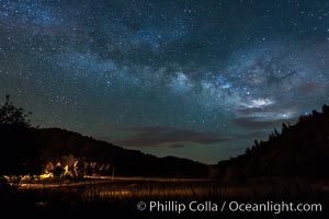 Milky Way over Doane Pond, Mount Palomar, Palomar Mountain, California