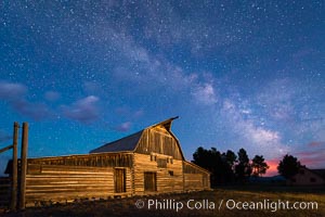 Milky Way over John Moulton Barn, Grand Teton National Park