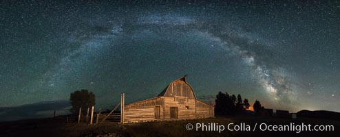 Milky Way over John Moulton Barn, Grand Teton National Park