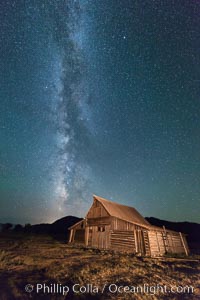 Milky Way over T.A. Moulton Barn, Grand Teton National Park