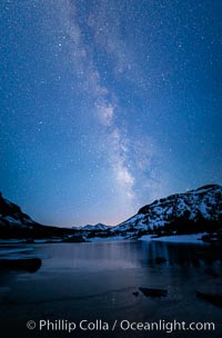 Milky Way over Tioga Lake, Yosemite National Park