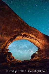 Milky Way through North Window, Arches National Park