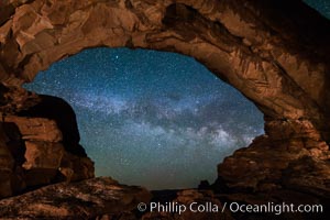 Milky Way through North Window, Arches National Park