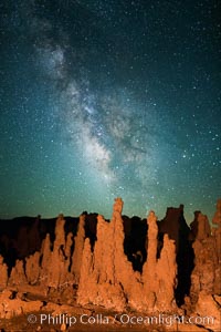 Tufa and Stars at Night, Milky Way galaxy