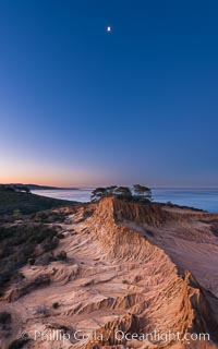 Quarter Moon over Broken Hill, Torrey Pines State Reserve