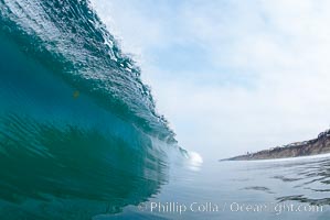 Breaking wave, Moonlight Beach, Encinitas, California