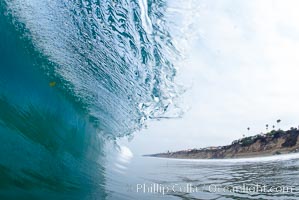 Breaking wave, Moonlight Beach, Encinitas, California