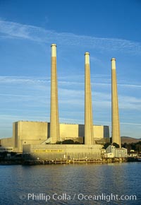 Morro Bay power plant. California, USA, natural history stock photograph, photo id 05508