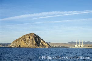 Morro Rock and Morro Bay power plant