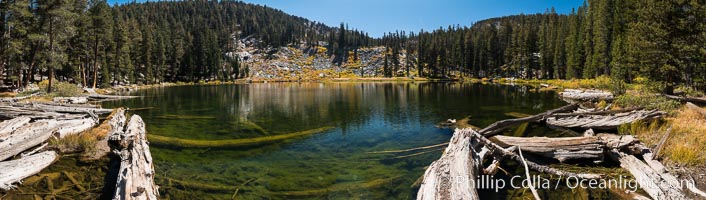 Panorama of Mosquito Lake, Mineral King, Sequoia National Park, California