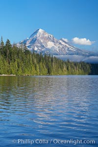 Mount Hood rises above Lost Lake, Mt. Hood National Forest, Oregon