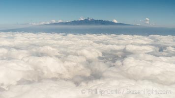 Mount Kenya, aerial view from near Meru National Park