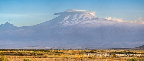 Mount Kilimanjaro at Sunset, from Amboseli National Park