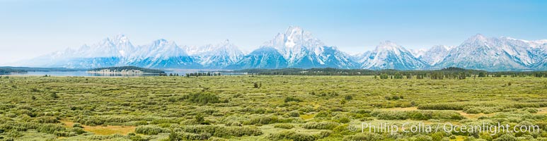 Mount Moran and Teton Range from Willow Flats, Grand Teton National Park