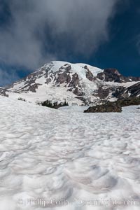 Mount Rainier, southern exposure viewed from High Skyline Trail near Paradise Meadows.