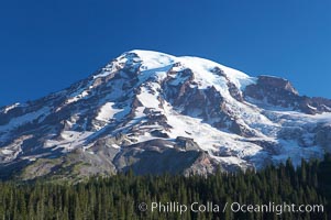 Mount Rainier, southern exposure viewed from Ricksecker Point, Mount Rainier National Park, Washington