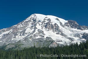 Mount Rainier, southern exposure viewed from Ricksecker Point, Mount Rainier National Park, Washington