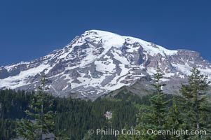 Mount Rainier, southern exposure viewed from Ricksecker Point, Mount Rainier National Park, Washington