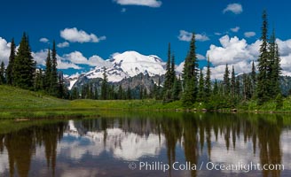 Mount Rainier reflected in Tipsoo Lake