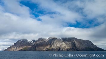 Mountains, ocean and clouds.  The rugged and beautiful topography of South Georgia Island