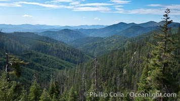 Mountains and trees, view overlooking Oregon Caves National Monument