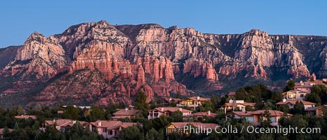 Munds Mountain cliffs at sunset, Sedona, Arizona