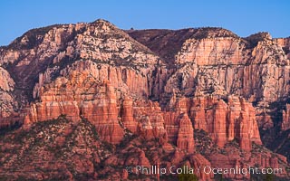 Munds Mountain cliffs at sunset, Sedona, Arizona