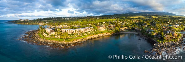 Napili Point and Honokeana Cove, aerial photo, West Maui