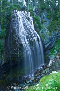 Narada Falls. Mount Rainier National Park, Washington, USA, natural history stock photograph, photo id 13837