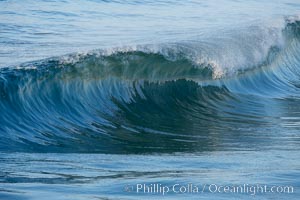 Breaking wave. The Wedge, Newport Beach, California