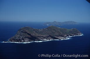 Coronado Islands Mexico. Viewed from north, North island in foreground, Coronado Islands (Islas Coronado)