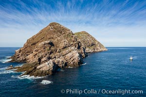 Aerial Photo of North Coronado Island, Baja California, Mexico, Coronado Islands (Islas Coronado)