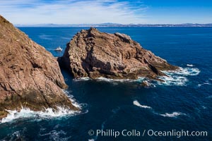 Aerial Photo of North Coronado Island, Baja California, Mexico, Coronado Islands (Islas Coronado)