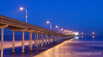 Ocean Beach Pier, also known as the OB Pier or Ocean Beach Municipal Pier, is the longest concrete pier on the West Coast measuring 1971 feet (601 m) long, San Diego, California