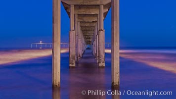 Ocean Beach Pier, also known as the OB Pier or Ocean Beach Municipal Pier, is the longest concrete pier on the West Coast measuring 1971 feet (601 m) long. San Diego, California, USA, natural history stock photograph, photo id 27385