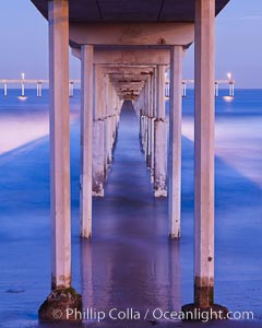 Ocean Beach Pier, also known as the OB Pier or Ocean Beach Municipal Pier, is the longest concrete pier on the West Coast measuring 1971 feet (601 m) long, San Diego, California