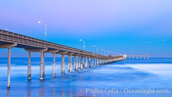 Ocean Beach Pier, also known as the OB Pier or Ocean Beach Municipal Pier, is the longest concrete pier on the West Coast measuring 1971 feet (601 m) long, San Diego, California