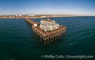 Oceanside Pier aerial photo, Oceanside, California