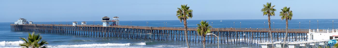 Oceanside Pier panorama.