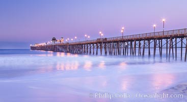 Oceanside Pier at sunrise, dawn, morning