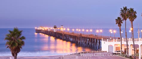 Oceanside Pier at sunrise, dawn, morning