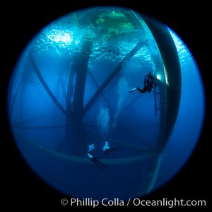 Oil Rig Ellen and Elly, Underwater Structure, Long Beach, California