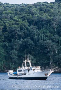 Boat Okeanos at Cocos Island
