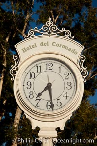 Old fashioned clock at the Hotel Del, Coronado, San Diego