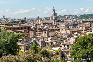 Old Rome viewed from the Borghese Gardens, Rome