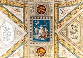 Ornate Ceiling Details, Vatican Museums, Vatican City, Rome, Italy