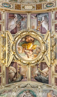 Ornate Ceiling Details, Vatican Museums, Vatican City, Rome, Italy