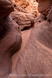 Owl Canyon, a beautiful slot canyon that is part of the larger Antelope Canyon system. Page, Arizona, Navajo Tribal Lands